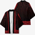 New Zealand Maori Kowhaiwhai Kimono Whero Maui and Mangopare - Aussie Hoodie
