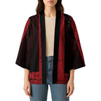 New Zealand Maori Kowhaiwhai Kimono Whero Maui and Mangopare - Aussie Hoodie
