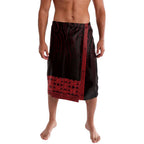 New Zealand Maori Kowhaiwhai Lavalava Whero Maui and Mangopare