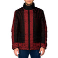 New Zealand Maori Kowhaiwhai Padded Jacket Whero Maui and Mangopare - Aussie Hoodie