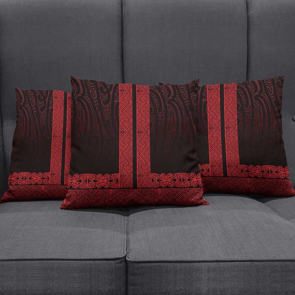 New Zealand Maori Kowhaiwhai Pillow Cover Whero Maui and Mangopare - Aussie Hoodie