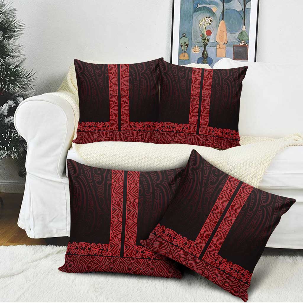 New Zealand Maori Kowhaiwhai Pillow Cover Whero Maui and Mangopare - Aussie Hoodie