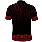 New Zealand Maori Kowhaiwhai Polo Shirt Whero Maui and Mangopare