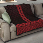 New Zealand Maori Kowhaiwhai Quilt Whero Maui and Mangopare