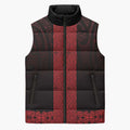 New Zealand Maori Kowhaiwhai Sleeveless Puffer Jacket Whero Maui and Mangopare - Aussie Hoodie