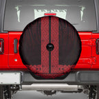 New Zealand Maori Kowhaiwhai Spare Tire Cover Whero Maui and Mangopare