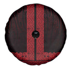 New Zealand Maori Kowhaiwhai Spare Tire Cover Whero Maui and Mangopare