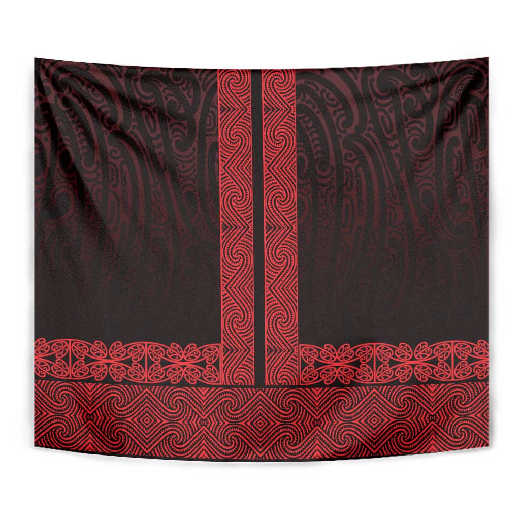 New Zealand Maori Kowhaiwhai Tapestry Whero Maui and Mangopare