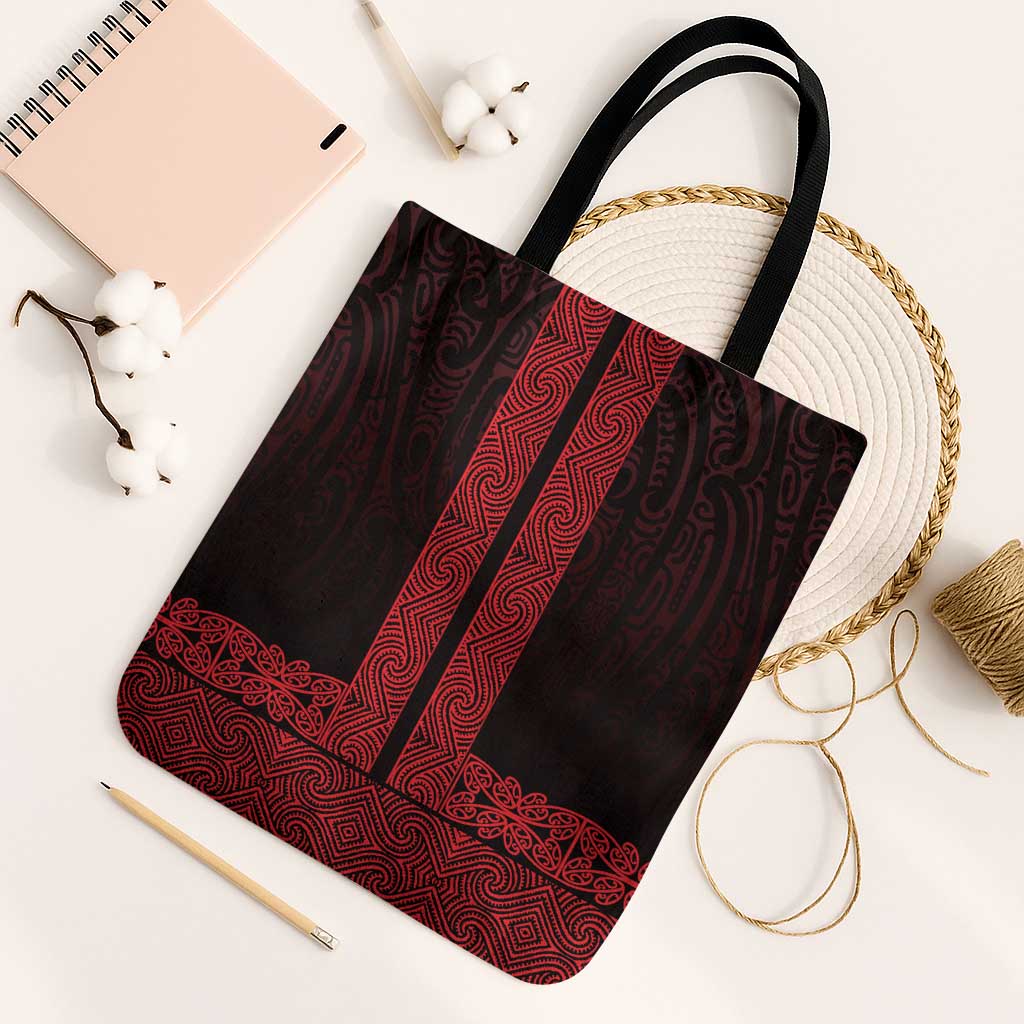 New Zealand Maori Kowhaiwhai Tote Bag Whero Maui and Mangopare - Aussie Hoodie