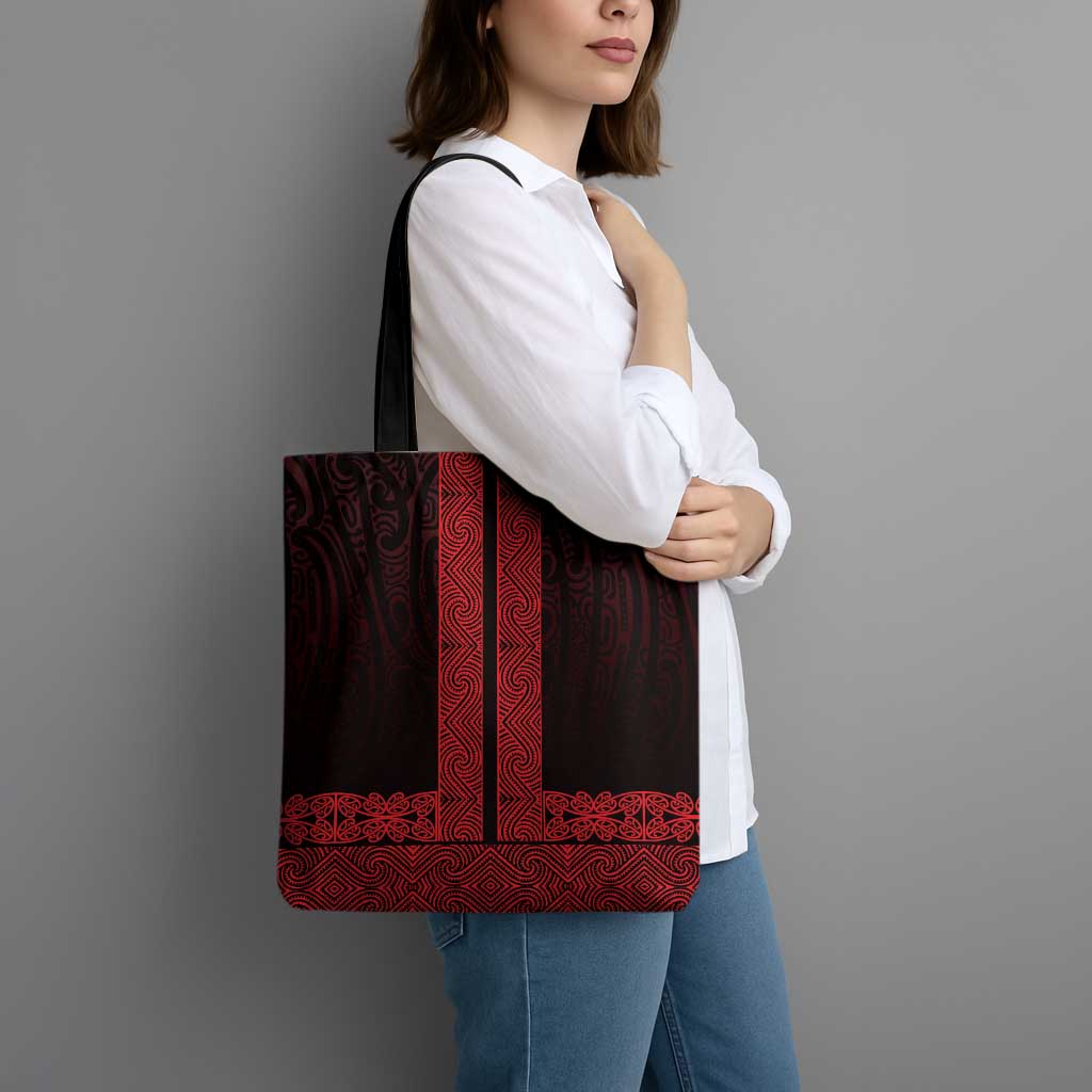 New Zealand Maori Kowhaiwhai Tote Bag Whero Maui and Mangopare - Aussie Hoodie