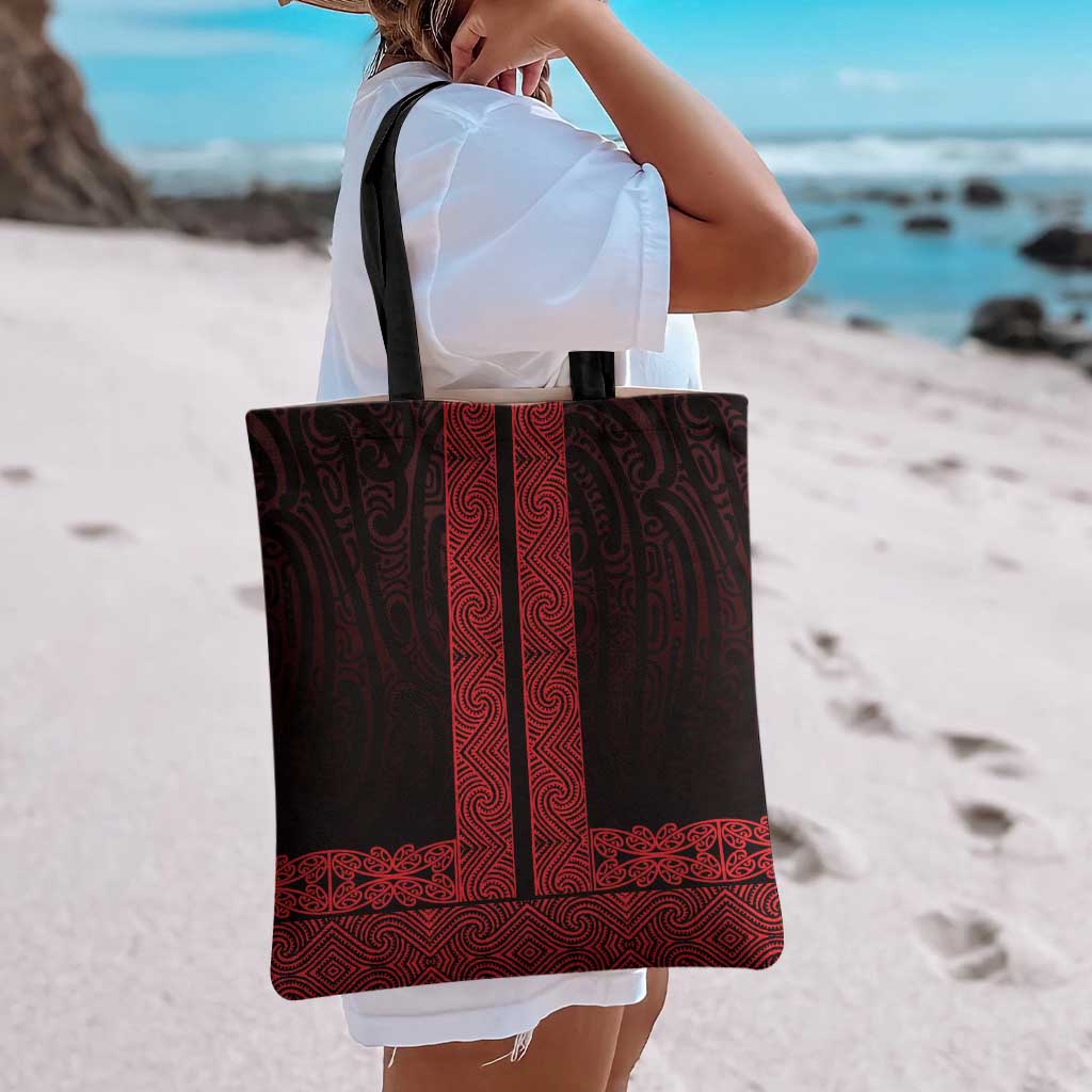 New Zealand Maori Kowhaiwhai Tote Bag Whero Maui and Mangopare - Aussie Hoodie