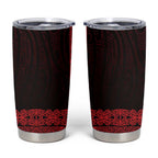 New Zealand Maori Kowhaiwhai Tumbler Cup Whero Maui and Mangopare