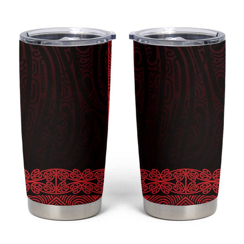 New Zealand Maori Kowhaiwhai Tumbler Cup Whero Maui and Mangopare