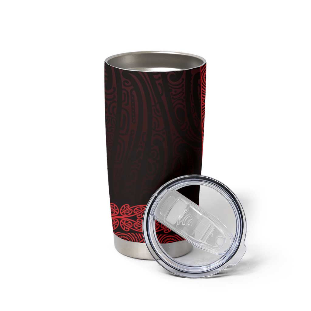 New Zealand Maori Kowhaiwhai Tumbler Cup Whero Maui and Mangopare