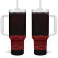 New Zealand Maori Kowhaiwhai Tumbler With Handle Whero Maui and Mangopare