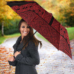 New Zealand Maori Kowhaiwhai Umbrella Whero Maui and Mangopare - Aussie Hoodie