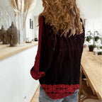 New Zealand Maori Kowhaiwhai Women Casual Shirt Whero Maui and Mangopare