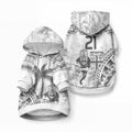 Custom Fiji Black Fern Pet Hoodie Maori Warrior with Fijian Masi Pattern