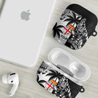 Fiji New Zealand Rugby Personalised AirPods Case Maori and Tapa Pattern - Aussie Hoodie