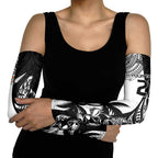 Fiji New Zealand Rugby Personalised Arm Sleeves Maori and Tapa Pattern - Aussie Hoodie