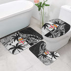 Fiji New Zealand Rugby Personalised Bathroom Set Maori and Tapa Pattern - Aussie Hoodie