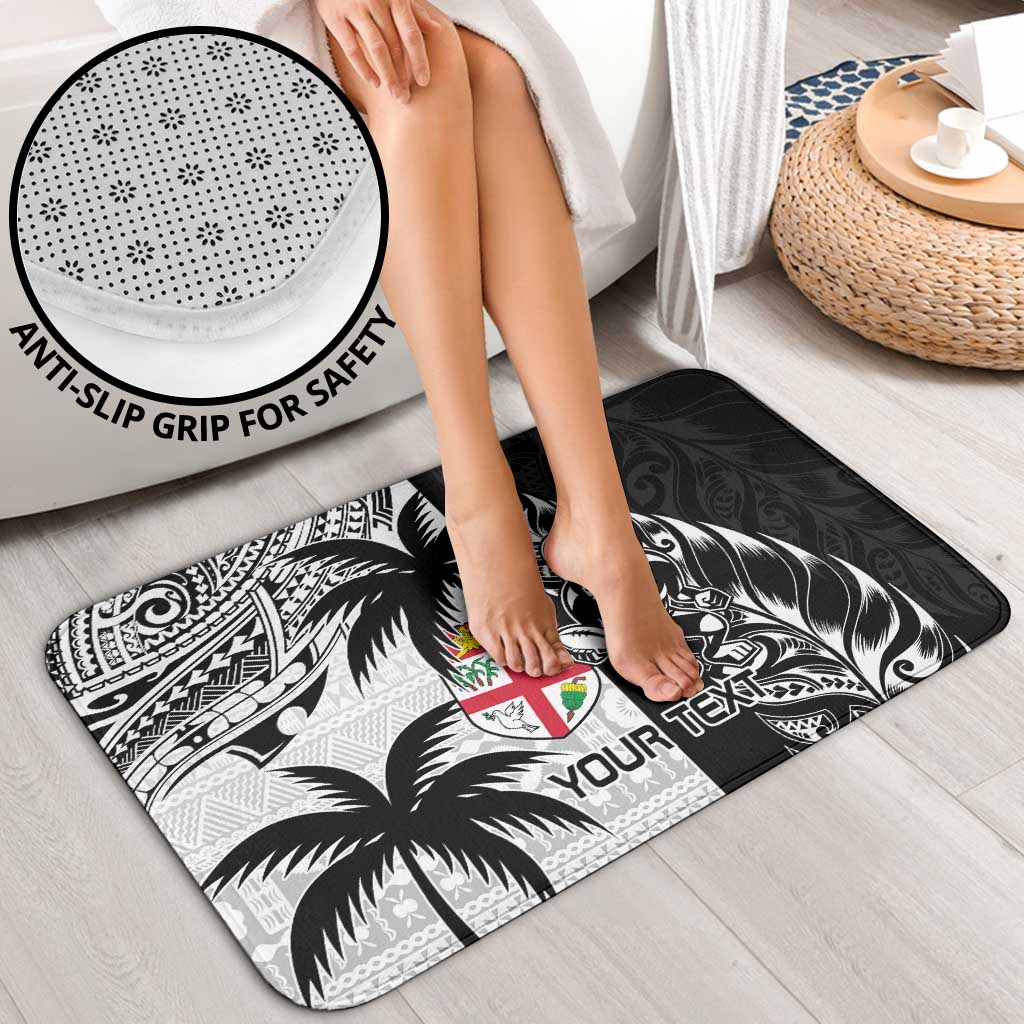 Fiji New Zealand Rugby Personalised Bathroom Set Maori and Tapa Pattern - Aussie Hoodie