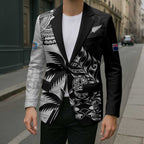 Fiji New Zealand Rugby Personalised Blazer Maori and Tapa Pattern - Aussie Hoodie