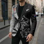 Fiji New Zealand Rugby Personalised Blazer Maori and Tapa Pattern - Aussie Hoodie