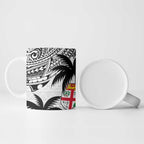 Fiji New Zealand Rugby Personalised Ceramic Mug Maori and Tapa Pattern - Aussie Hoodie