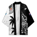 Fiji New Zealand Rugby Personalised Kimono Maori and Tapa Pattern - Aussie Hoodie