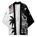 Fiji New Zealand Rugby Personalised Kimono Maori and Tapa Pattern - Aussie Hoodie