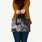 Fiji New Zealand Rugby Personalised Leather Bag Maori and Tapa Pattern - Aussie Hoodie