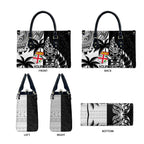 Fiji New Zealand Rugby Personalised Leather Bag Maori and Tapa Pattern - Aussie Hoodie