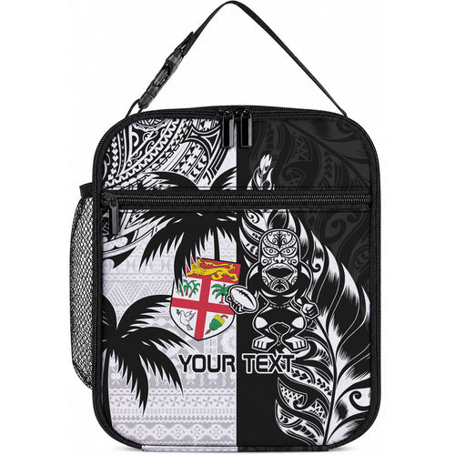 Custom Fiji New Zealand Lunch Bag Maori mix Tapa Pattern Version