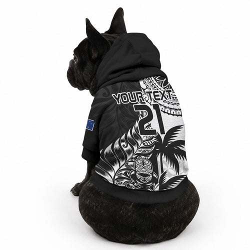 Custom Fiji New Zealand Pet Hoodie Maori mix Tapa Pattern Version