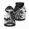 Custom Fiji New Zealand Pet Hoodie Maori mix Tapa Pattern Version