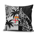 Fiji New Zealand Rugby Personalised Pillow Cover Maori and Tapa Pattern - Aussie Hoodie