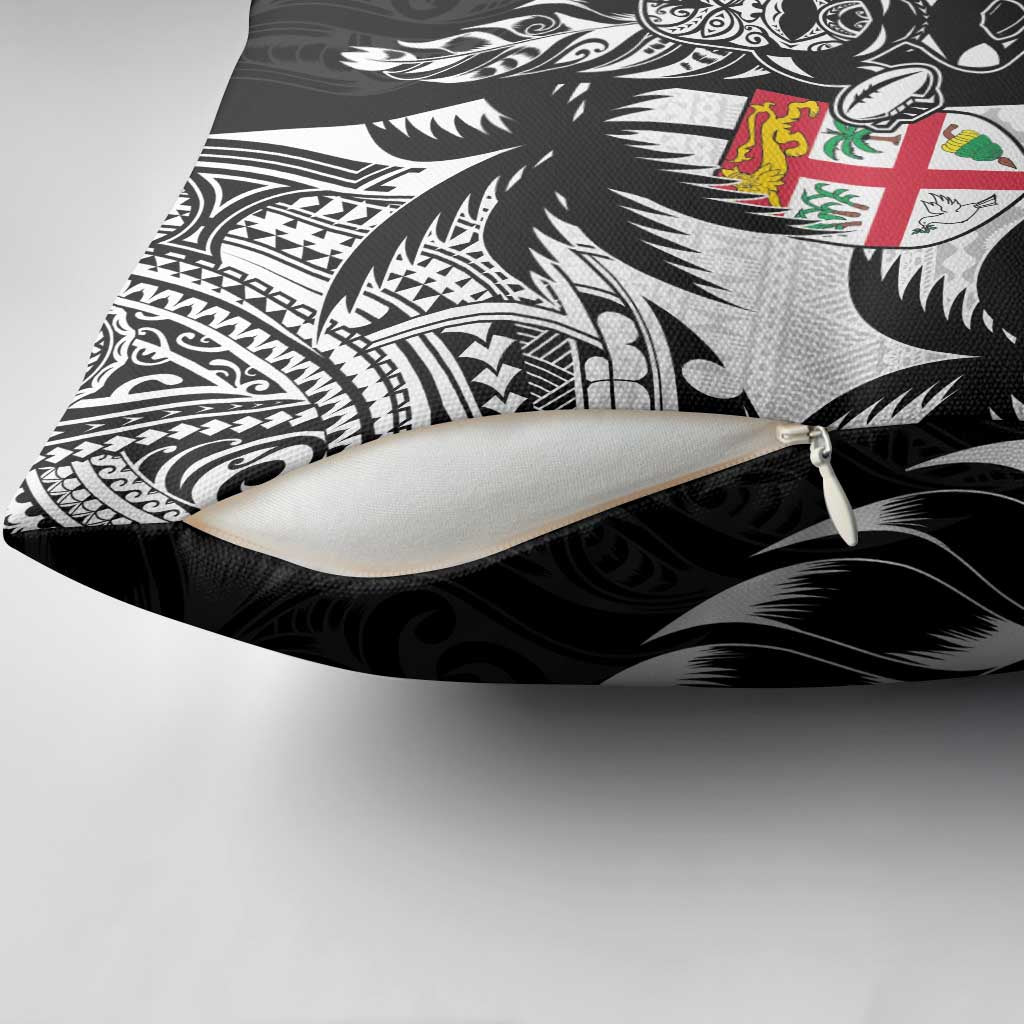 Fiji New Zealand Rugby Personalised Pillow Cover Maori and Tapa Pattern - Aussie Hoodie