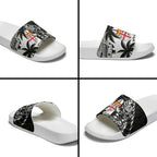 Fiji New Zealand Rugby Personalised Slide Sandals Maori and Tapa Pattern - Aussie Hoodie