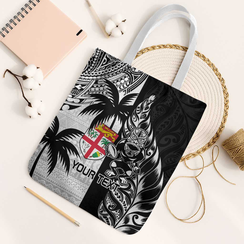 Fiji New Zealand Rugby Personalised Tote Bag Maori and Tapa Pattern - Aussie Hoodie