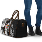 Fiji New Zealand Rugby Personalised Travel Bag Maori and Tapa Pattern - Aussie Hoodie