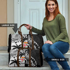 Fiji New Zealand Rugby Personalised Travel Bag Maori and Tapa Pattern - Aussie Hoodie