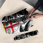 Fiji New Zealand Rugby Personalised Umbrella Maori and Tapa Pattern - Aussie Hoodie
