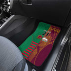 Custom NRL Rabbitohs and Broncos Car Mats Sporty Style