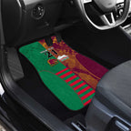 Custom NRL Rabbitohs and Broncos Car Mats Sporty Style