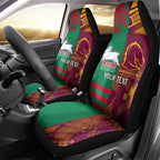 Custom NRL Rabbitohs and Broncos Car Seat Cover Sporty Style