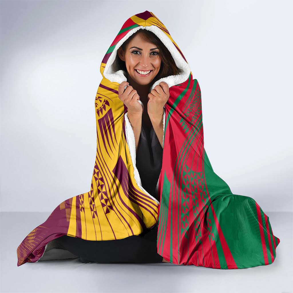 Custom NRL Rabbitohs and Broncos Hooded Blanket Sporty Style
