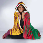 Custom NRL Rabbitohs and Broncos Hooded Blanket Sporty Style