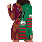 Custom NRL Rabbitohs and Broncos Hoodie Dress Sporty Style