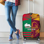 Custom NRL Rabbitohs and Broncos Luggage Cover Sporty Style